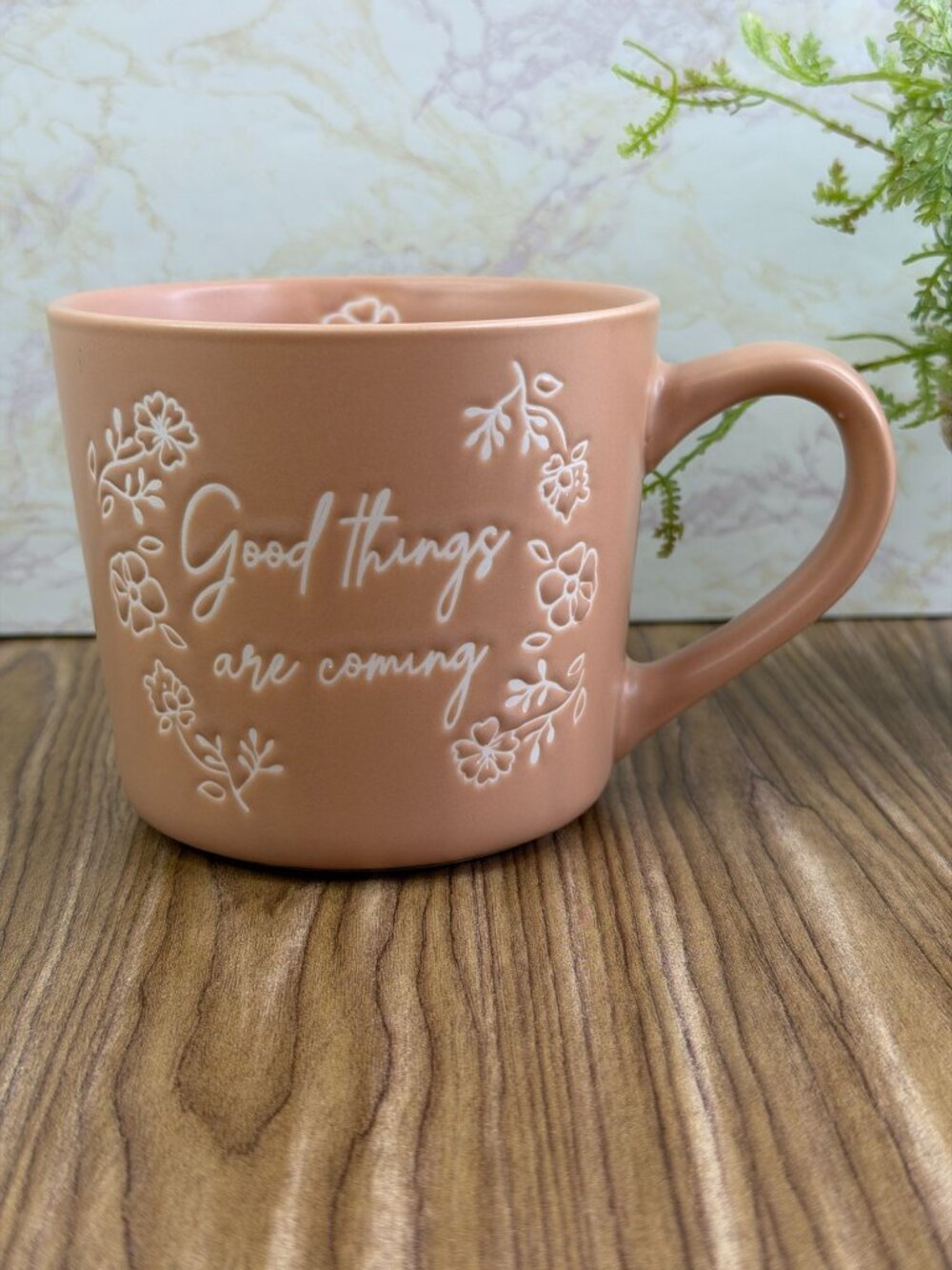 Global Design Connections "Good Things Are Coming" 16oz Ceramic Coffee Mug